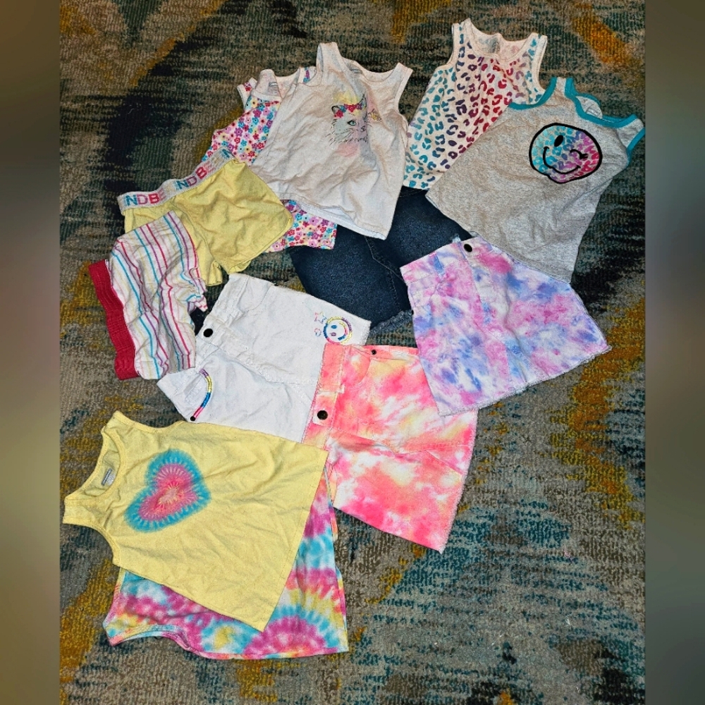 4T girls summer outfit lot